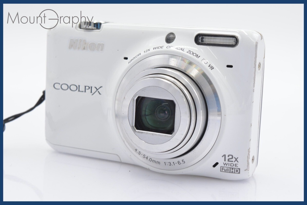 Nikon COOLPIX S6500 White 16.0MP Digital Camera For Parts From