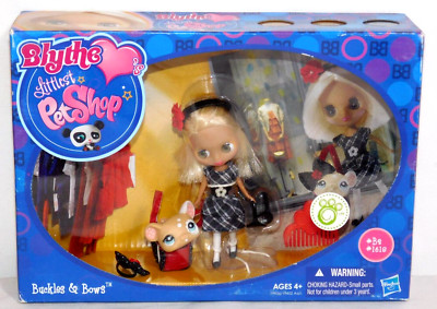 New Blythe B2 & Mouse 1618  Littlest Pet Shop Buckles & Bows Gift Set