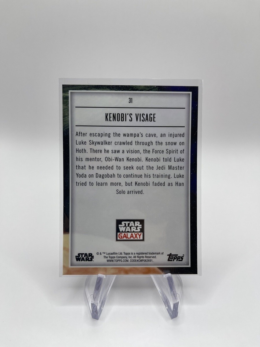 Topps - 99枚限定 Star Wars Galaxy Chrome #31 2023 Topps Star Wars Chrome Galaxy #31 Kenobi's Visage Base