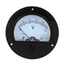 DC 50V Analog Panel Measuring Gauge Class 2.5 Voltage Meter Voltmeter