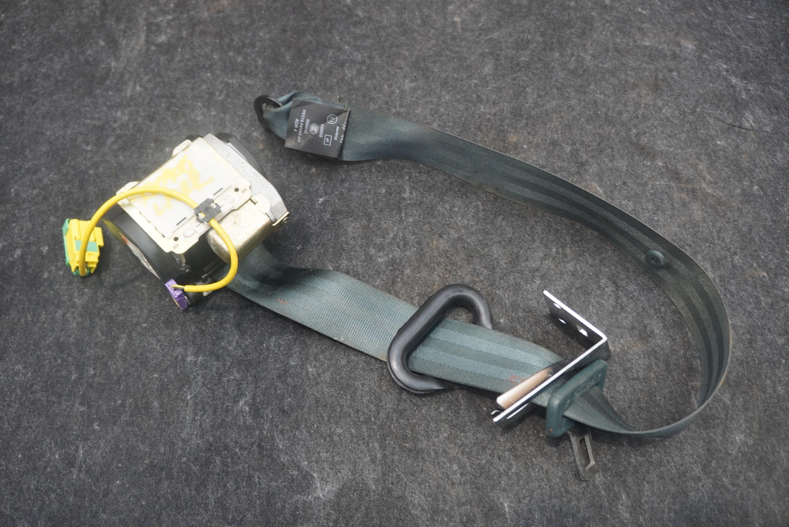 Rear Left Seat Belt Retractor Green 3W0857805A OEM Bentley Continental GT 2005