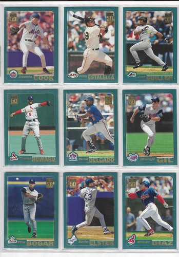 2001 Topps Baseball card singles #1 - #200 U-Pick to complete set - Picture 316 of 397