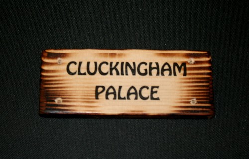 Cluckingham Duckingham Palace Hen House Chicken Run Eggs Duck Goose Sign Plaque - Picture 3 of 26