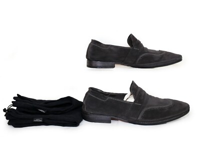 N.D.C. Cabriolet Handmade Gray Suede Wingtip Loafer Sz. 8.5  display picture 3
