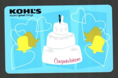 KOHL'S Congratulations, Wedding Cake ( 2005 ) Gift Card ( $0 )