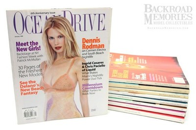 Lot of 1999 (Incomplete) Various ''Ocean Drive'' Magazines (9), by WPS