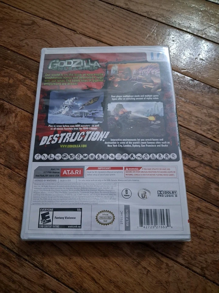 Godzilla: Unleashed (Nintendo Wii 2007) - NEW/SEALED! - Image 2 of 4