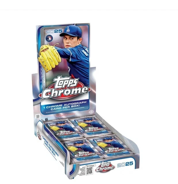 2025 Topps Chrome Baseball Hobby Box (1 auto on avg)