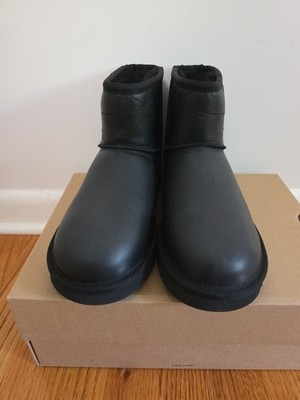 Ugg Women's Classic Mini Pearlized Boots US 7 Black | eBay