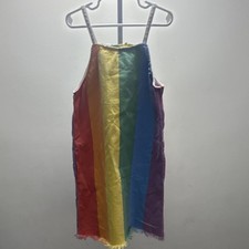 Stella McCartney Rainbow Stripe Sundress Sleeveless Knee Length Size 10