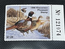 1996 WISCONSIN PHEASANT STAMP
