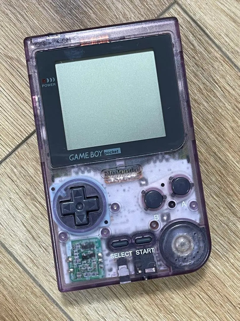 Nintendo Game Boy Pocket Clear Purple MGB-001 used -No Game
