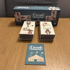 Londji Circus Domino Game Set of 28 with Circus Designs 13x7cm Complete VGC