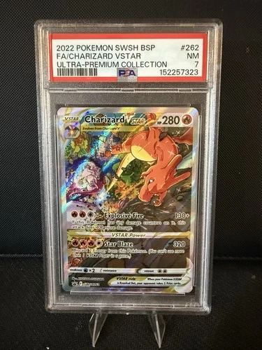 New Listing2022 Pokemon PSA 7 Charizard VSTAR #SWSH262 Sword & Shield Charizard UPC Promo