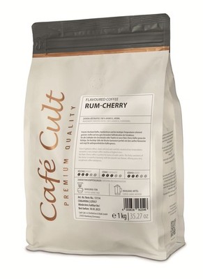 Cafe Cult Kaffee - Rum-Cherry - 1KG - ganze Bohne - aromatisierter Kaffee
