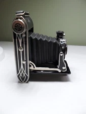 Vintage AGFA ANSCO PB 20 Tripar  ART DECO FOLDING CAMERA - PARTS or REPAIR