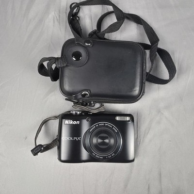 Nikon Coolpix L26 16.1 MP 5x Optical Zoom Digital Camera Black - Yellowed Screen
