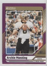 2024 Panini Donruss Purple Press Proof Archie Manning #195 1hs7
