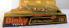 Dinky Toys #730 F-4  Phantom US Navy Airplane NEW in Original Packaging Bomb