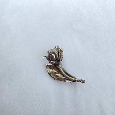 Vintage Sterling Silver Flora Danica Eggert Denmark Botanical Rose