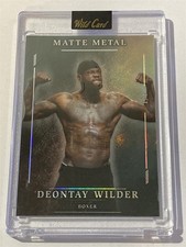 DEONTAY WILDER boxing 2026 Wild Card Matte Metal Bronze Turquoise 1/1 (B2)