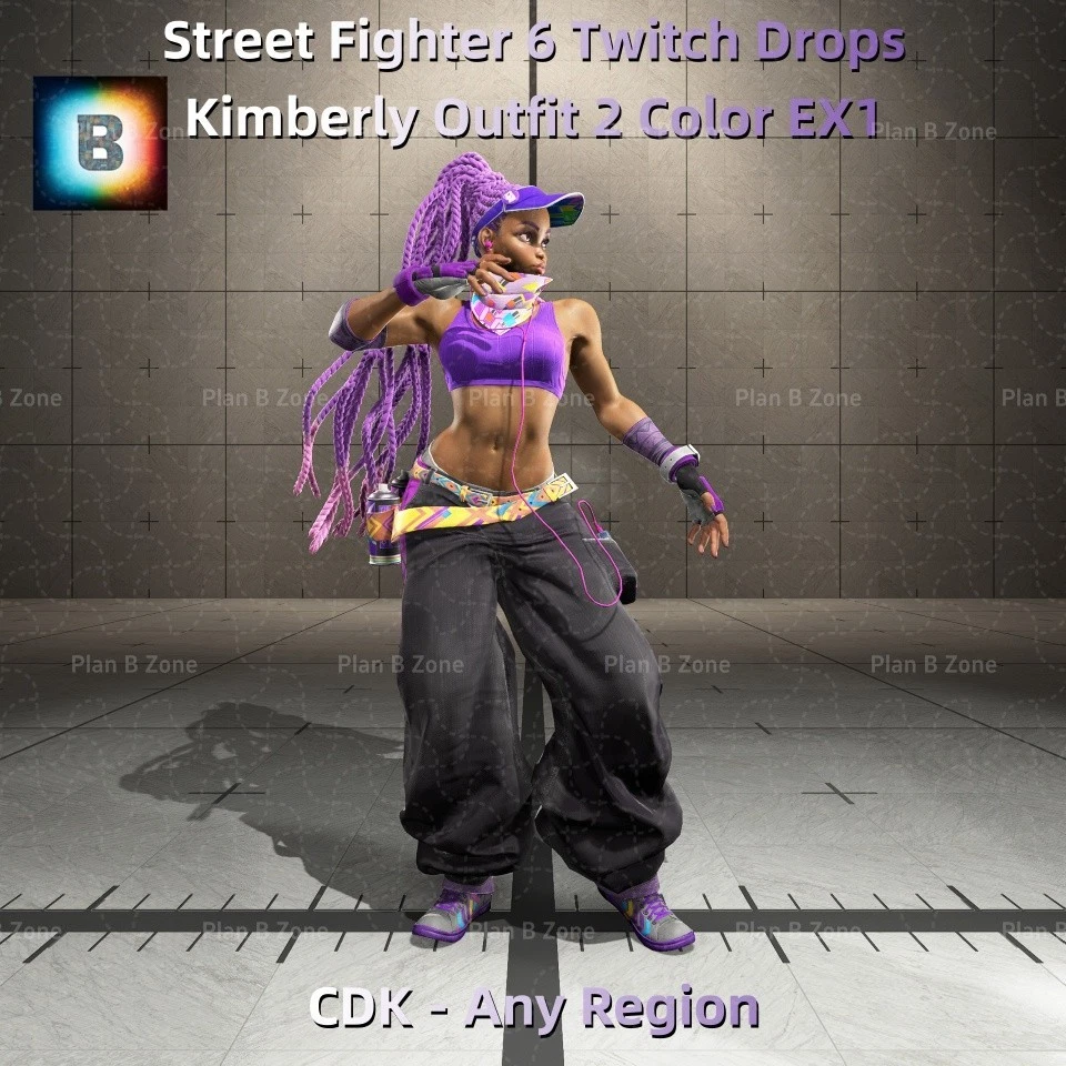 Street Fighter 6 Twitch Drops :Kimberly Outfit 2 Color EX1.(Virtual Product)