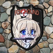 Écusson Patch FOX HOUND Metal Gear Solid ANIME Kitsune Tactique 9x6.9cm