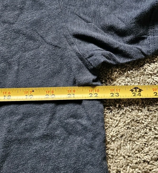 Into the AM Solid Navy Blue Basic Tee T-Shirt Men… - image 4