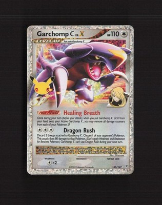 Garchomp C LV.X 145 Celebrations Stamped Rare Holo LV.X Pokemon