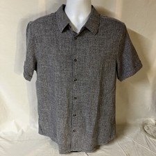 PJ Paul Jones Button Front Short Sleeve Shirt Medium Blue NWT Free Shipping