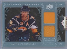 2009-10 Upper Deck Artifacts Treasured Swatches Blue /25 Jason Pominville 