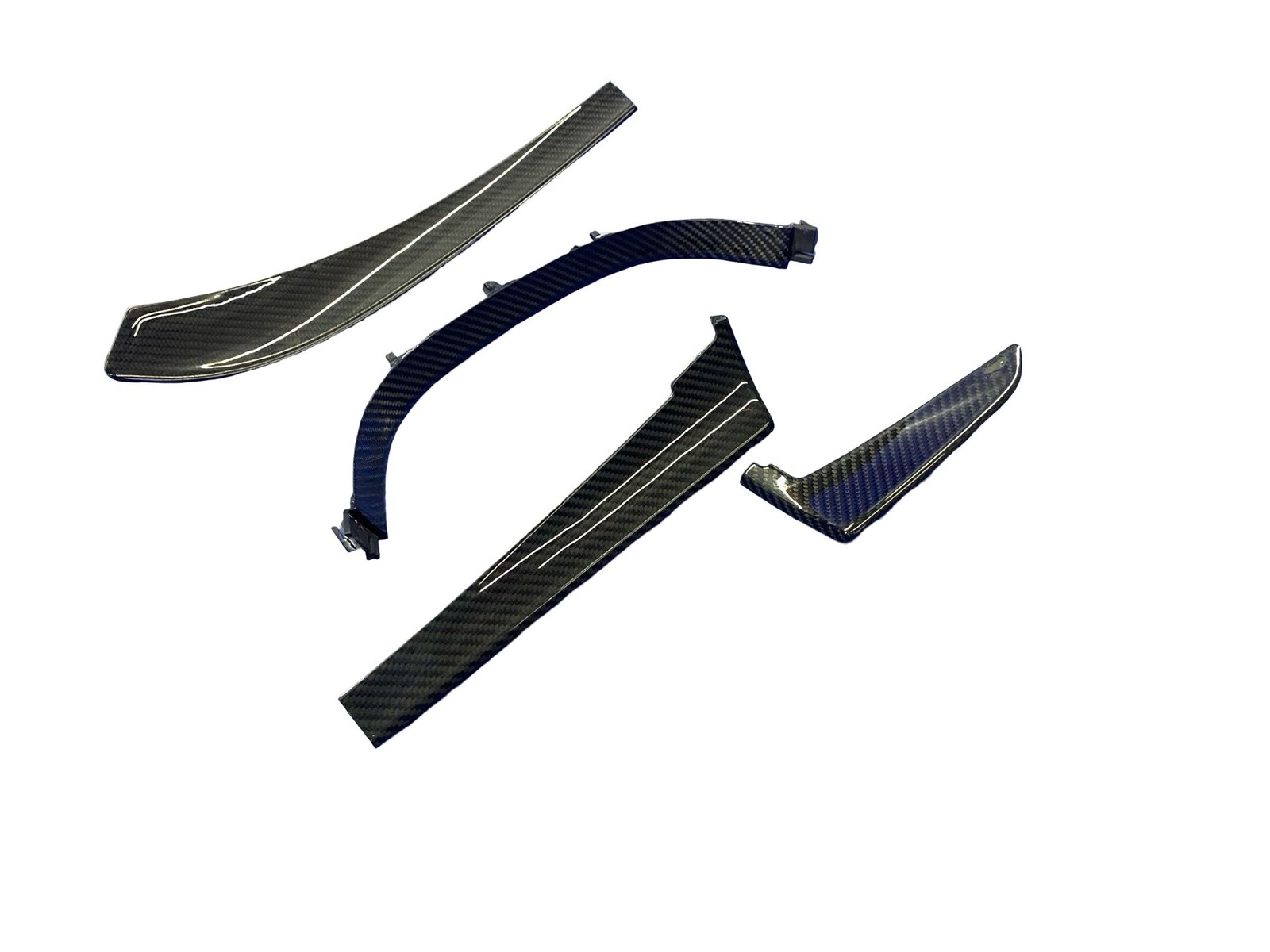 2017-2023 AUDI R8 FRONT LEFT RIGHT CENTER DASH COVER PANEL SET OF 4 CARBON FIBER