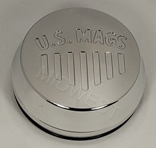 1 New Polished Us Mags Pop In Wheel Rim Center Cap 1014-09-06ah 1 New Polished Us Mags Pop In Wheel Rim Center Cap 1014-09-06ah