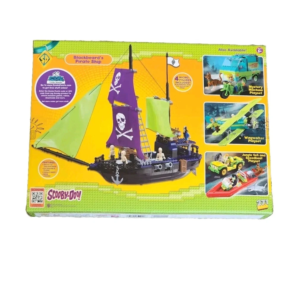 Scooby-Doo Blackbeard's Pirate Ship COBI Blocks Play Set New Sealed - Image 2 of 4