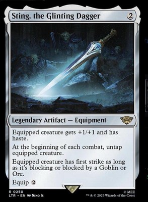 MTG Sting, the Glinting Dagger  - The Lord of the Rings #250