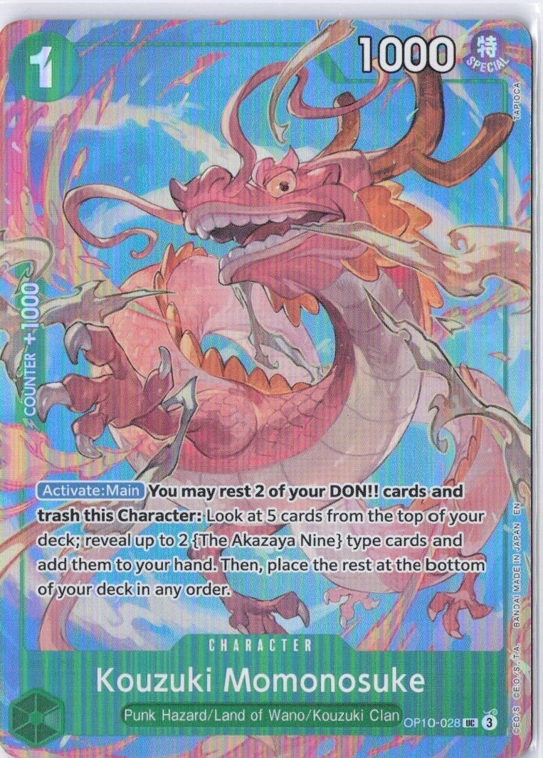 Kouzuki Momonosuke OP10-028 Alt Art Best Selection Vol. 4 - One
