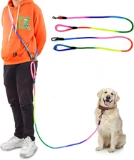 Hands Free Dog Leash 9.8Ft Rope Crossbody Dog Leash Reflective for Large Medium