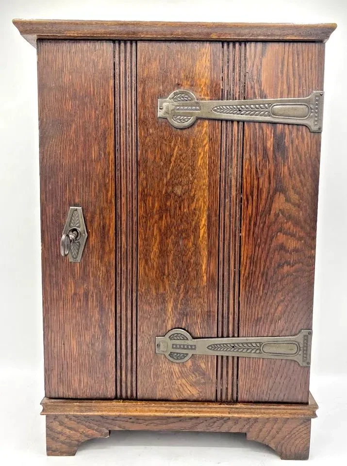 Антикварный французский аптечный шкаф в стиле ар-деко мебель 1930-х годов - Изображение 2 из 4