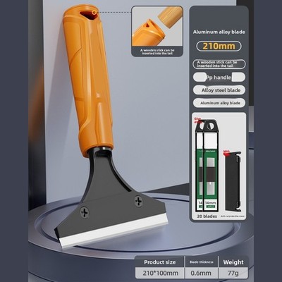 Renovation Tool Aluminum Plaster Scraper Ergonomic Handle Compact Size