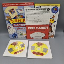 Art Explosion T-Shirt Factory 2 CD-ROM Set Manual/Paperwork