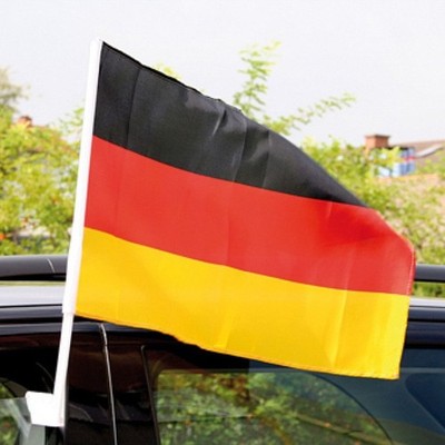 10x Autofahne Deutschland Fahne Flagge Deutschlandfahne Auto 45 x 30 cm Fanfahne
