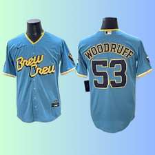 Women Brewers #53 Brandon Woodruff 2025 City Connect Limited Jersey Stitched