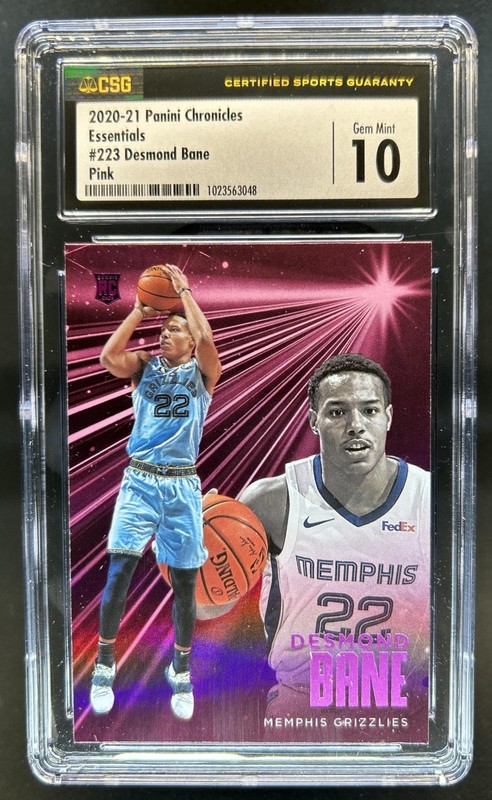2020-21 Chronicles Desmond Bane RC Pink Rookie #223 Grizzlies CSG 10