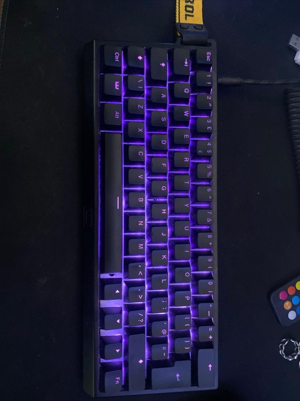 Wooting 60HE v1 Mechanical Gaming Keyboard Black + Extra PBT Keycaps