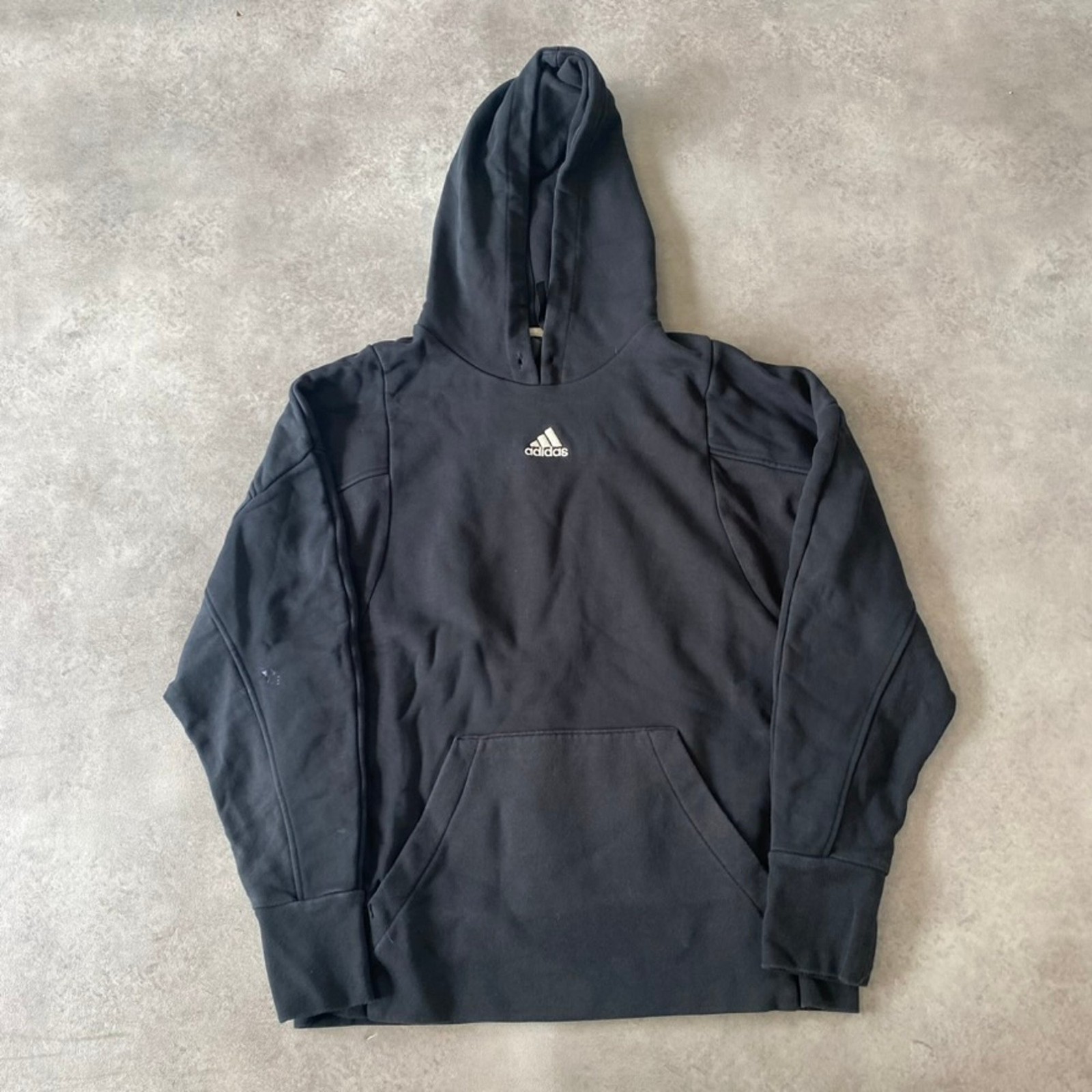 Adidas Hoodie Mens Medium Heavyweight Pullover Sweatshirt, Black
