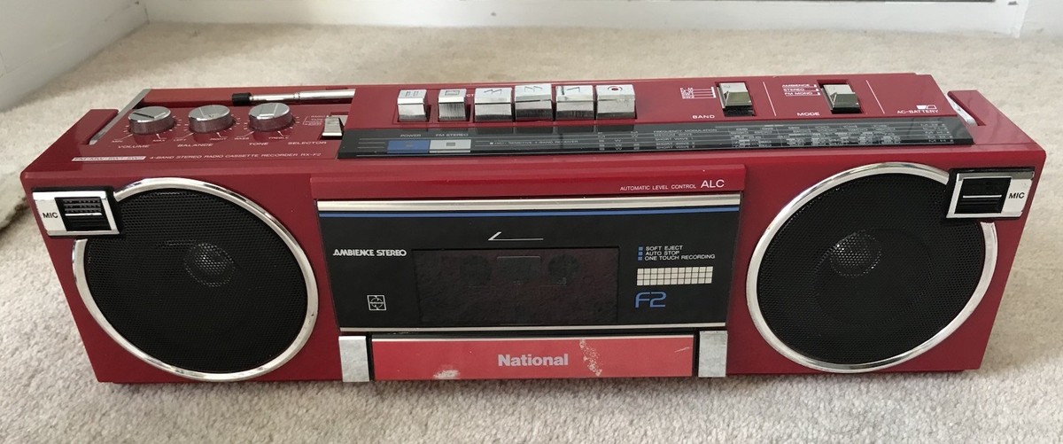 National/Panasonic RX-F2F Red 4band radio Radio Cassette Player