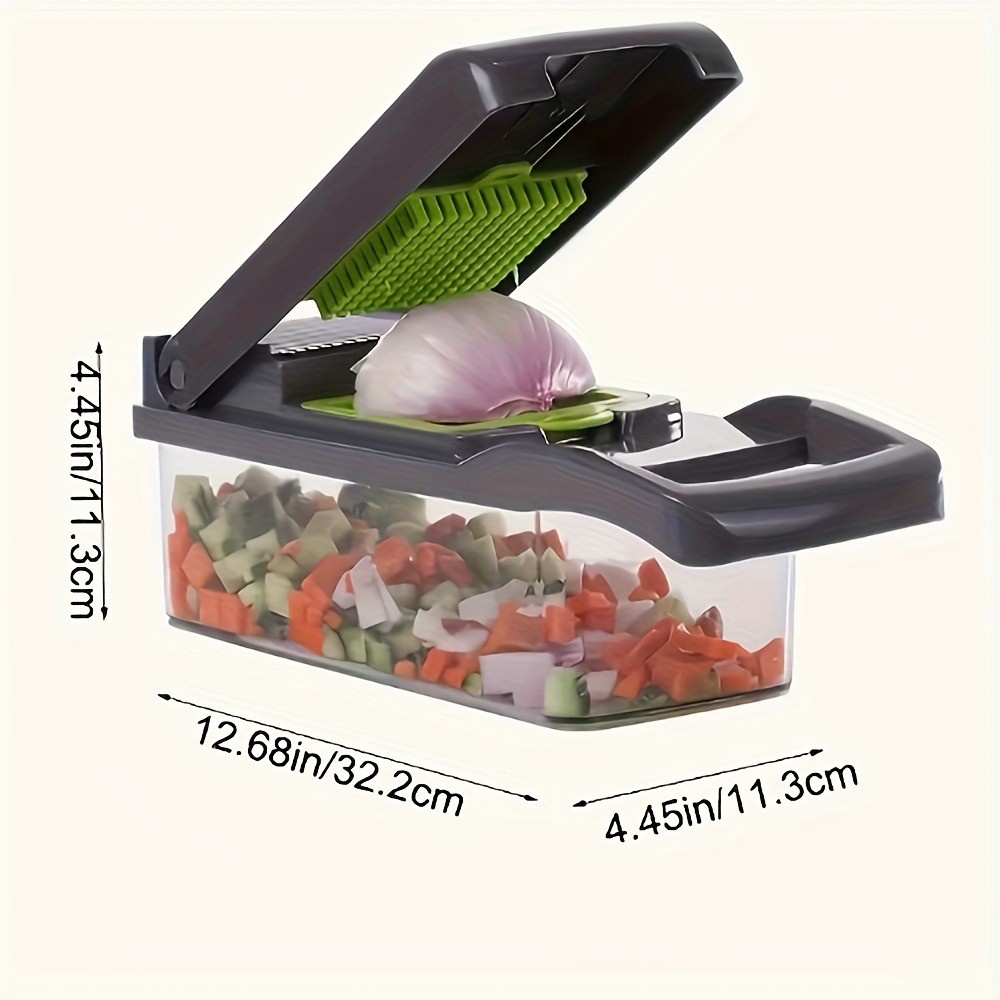 16in1 Vegetable Chopper with 8 Blades and Container - Essential Kitchen Tool USA thumbnail 3