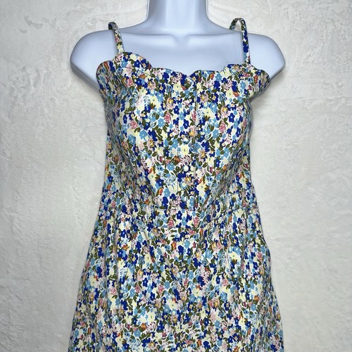 Anthropologie Maeve US 12 Wide Leg Jumpsuit Floral Button Front Women’s - Picture 2 of 19