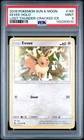 2018 POKEMON SUN & MOON LOST THUNDER CRACKED ICE #155 EEVEE-HOLO PSA 9