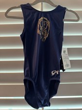 NWT GK Elite GYMNASTICS dance LEOTARD Child Medium CM Cal California BEAR